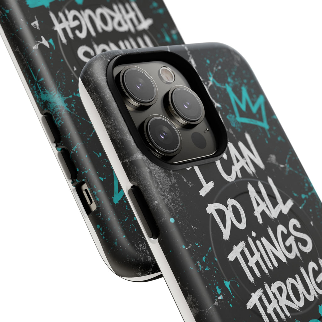 Through Christ Philippians 4:13 Tough Magnetic Phone Case
