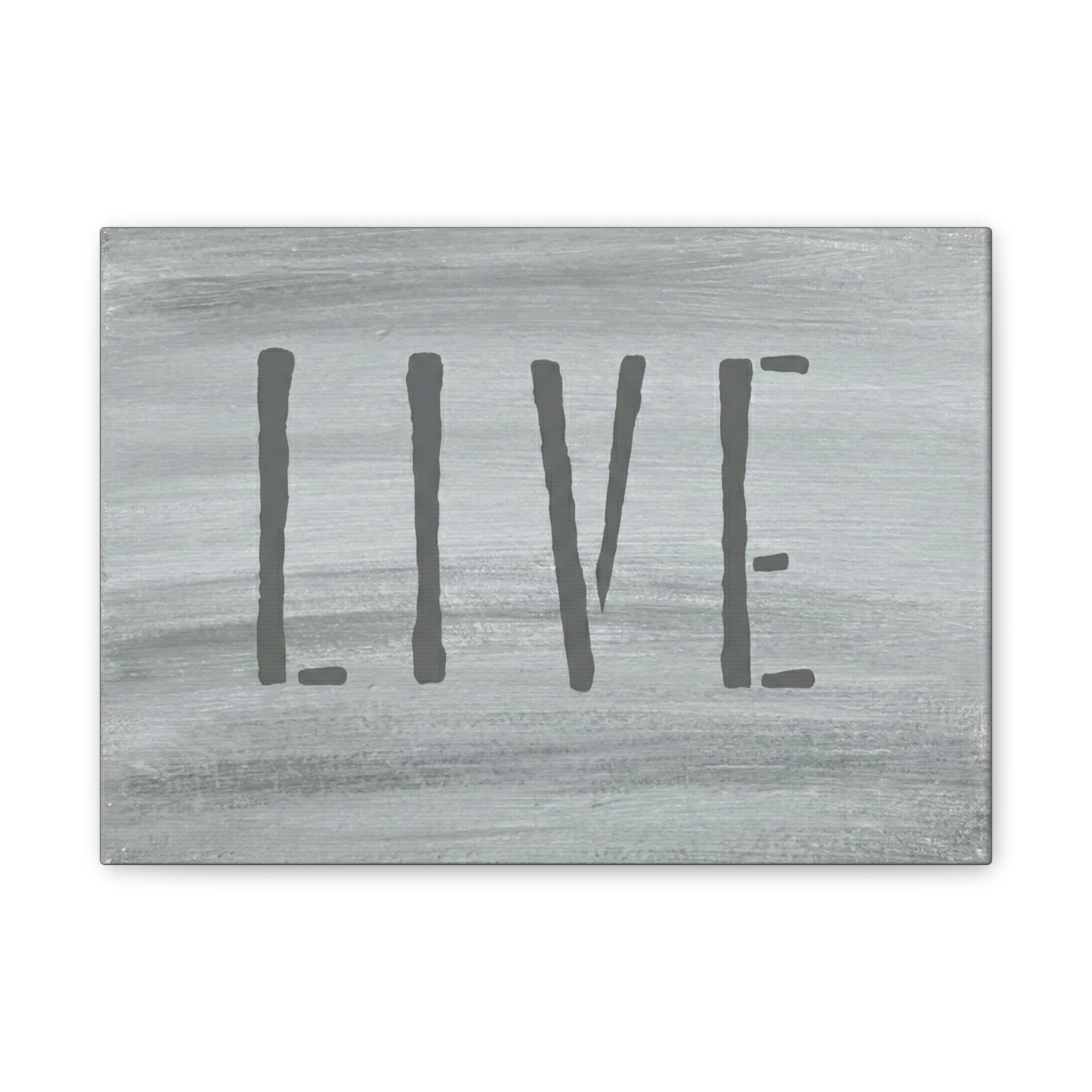 LIVE Christian Canvas Wall Art | Minimalist Faith Quote Print | Modern Neutral Home Decor | Scripture Inspired Wall Art