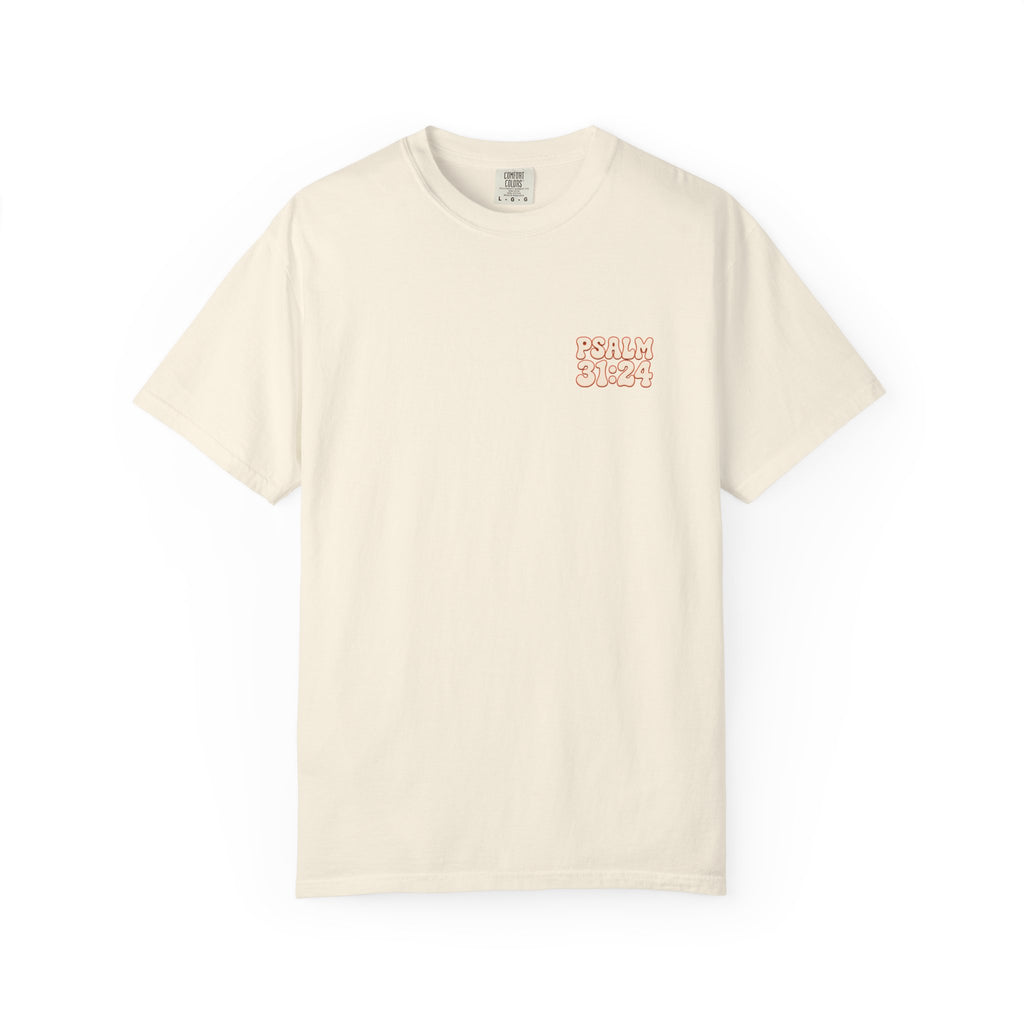 Hope In The Lord Shirt, Psalm 31 24 Christian T Shirt, Retro Bible Verse Tee, Comfort Colors Faith Shirt, Christian Gift