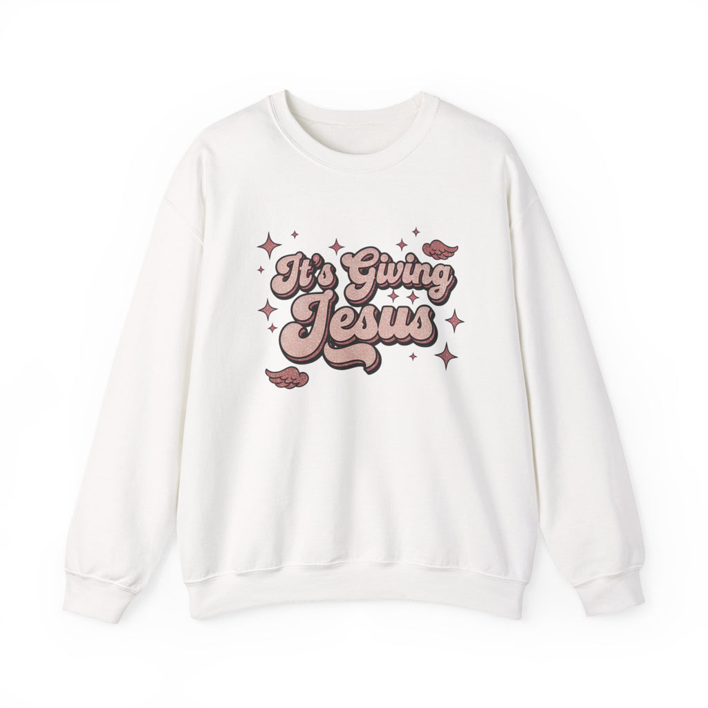 Its Giving Jesus Sweatshirt  Christian Crewneck  Faith Streetwear  Cozy Religious Gift  Unisex Christian Apparel