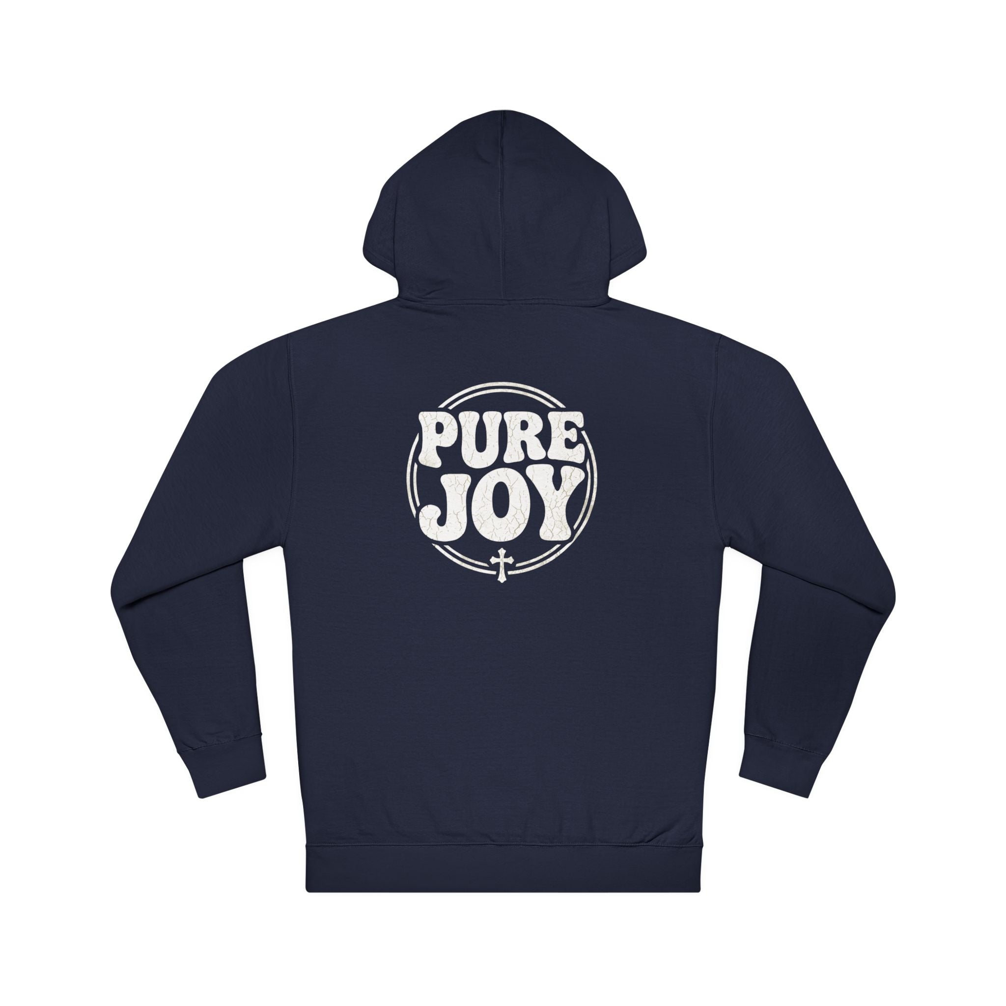 Pure Joy circle logo Hoodie | Psalm 16:11 faith scripture sweatshirt