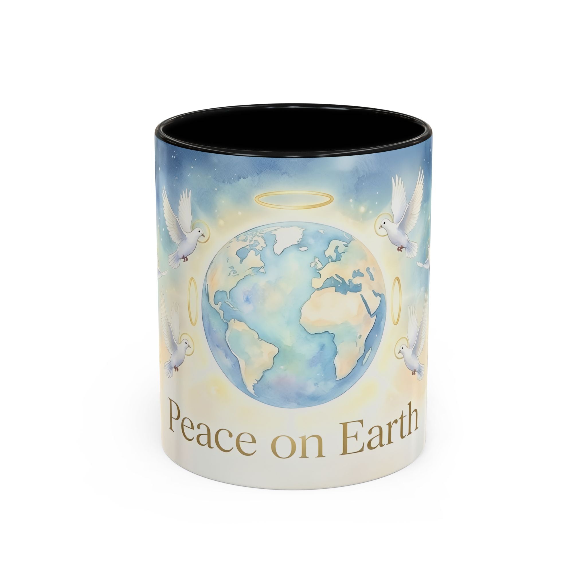 Peace on Earth Dove Globe mug | Accent Coffee Mug 11oz/15oz