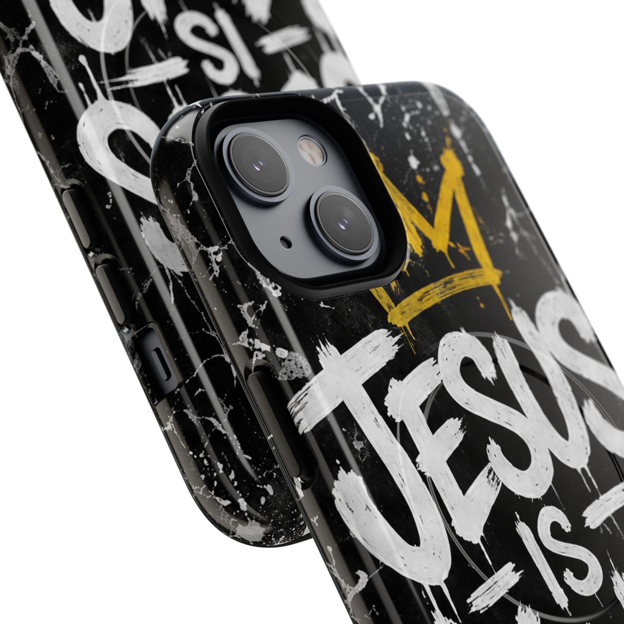 Jesus Is King Christian Graffiti Tough Magnetic Phone Case
