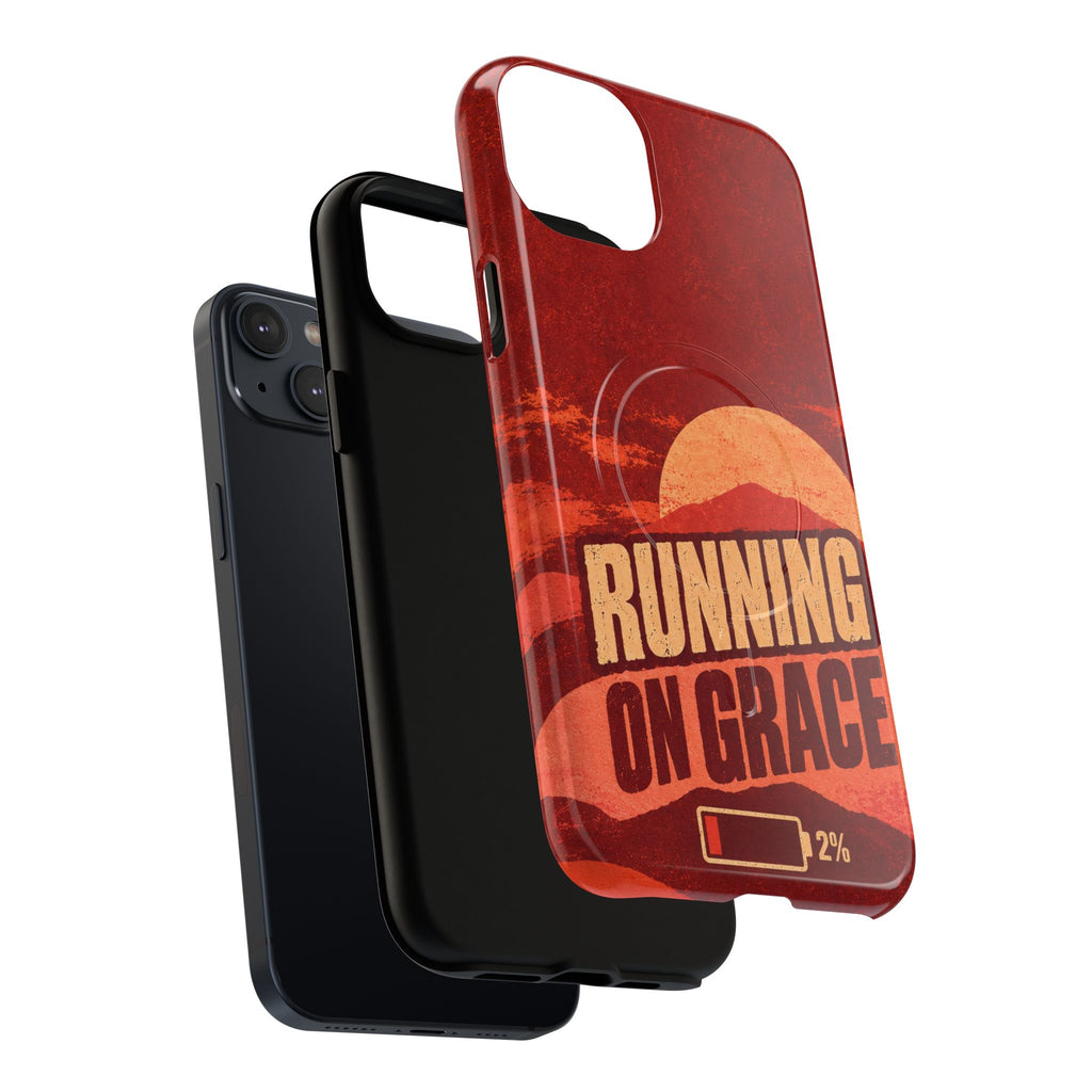 Running on Grace Christian Tough Magnetic Phone Case