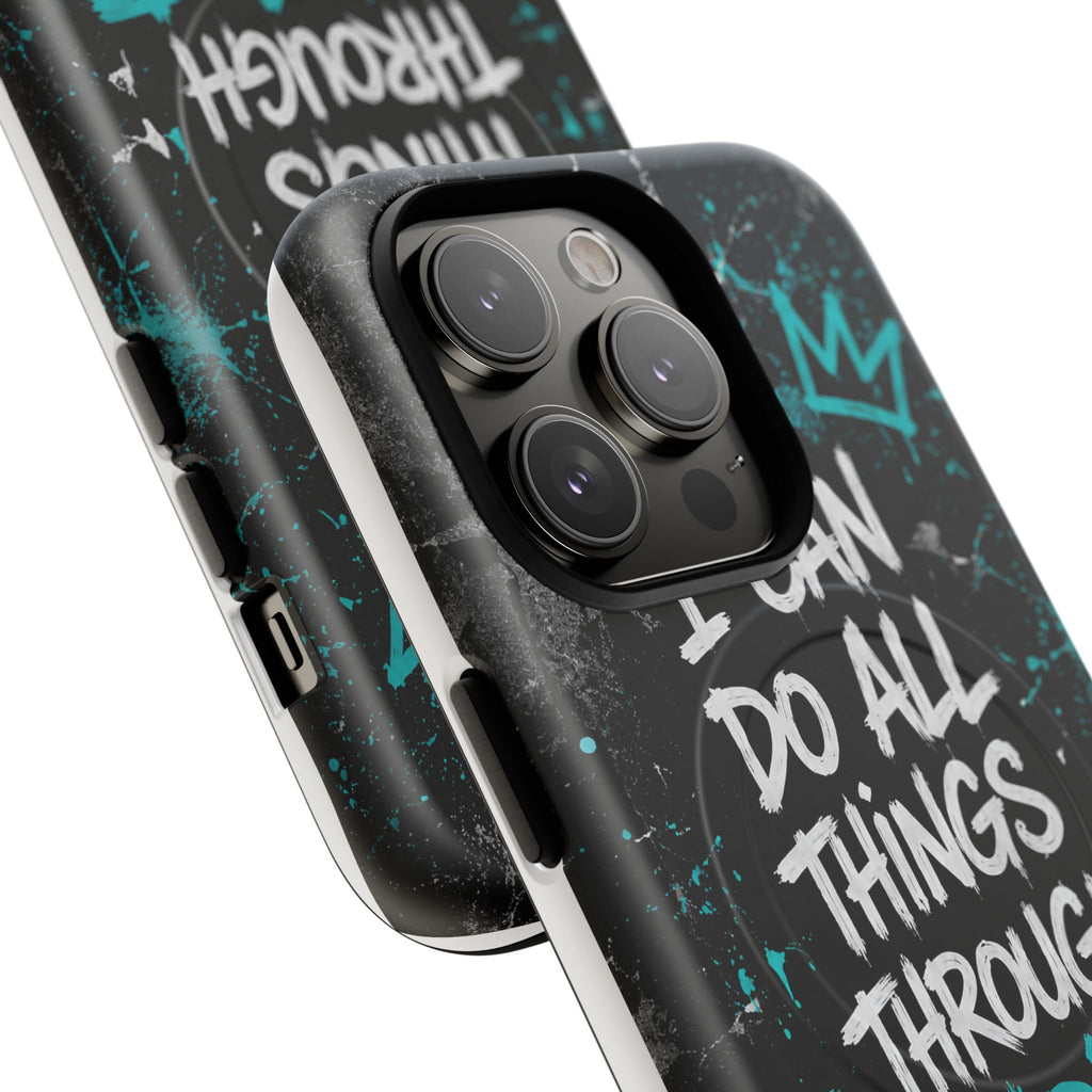 Through Christ Philippians 4:13 Tough Magnetic Phone Case