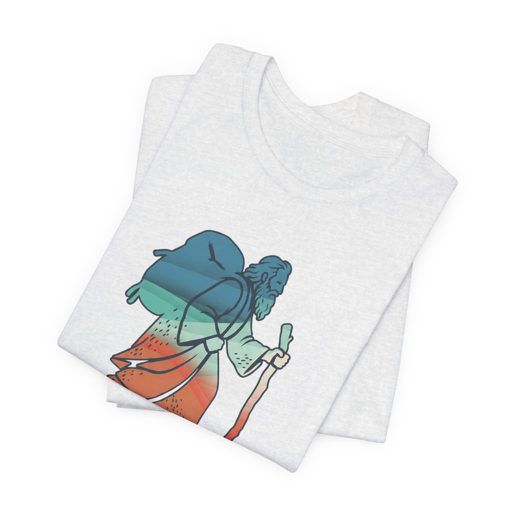 Christian Hiking Shirt, Pilgrim Adventure Tee, Faith Trail Graphic T Shirt, Outdoors Christian Gift, Unisex Nature Tee