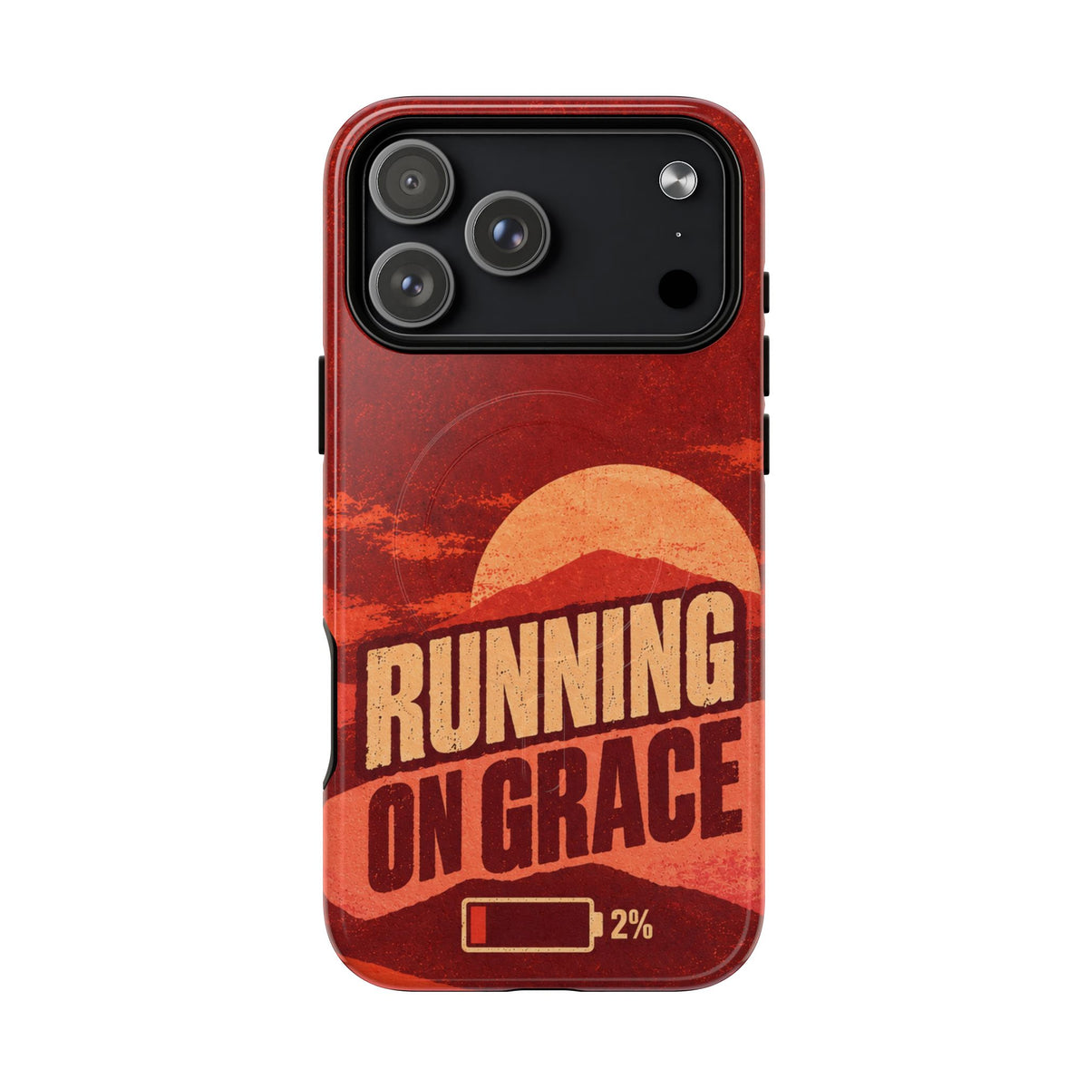 Running on Grace Christian Tough Magnetic Phone Case