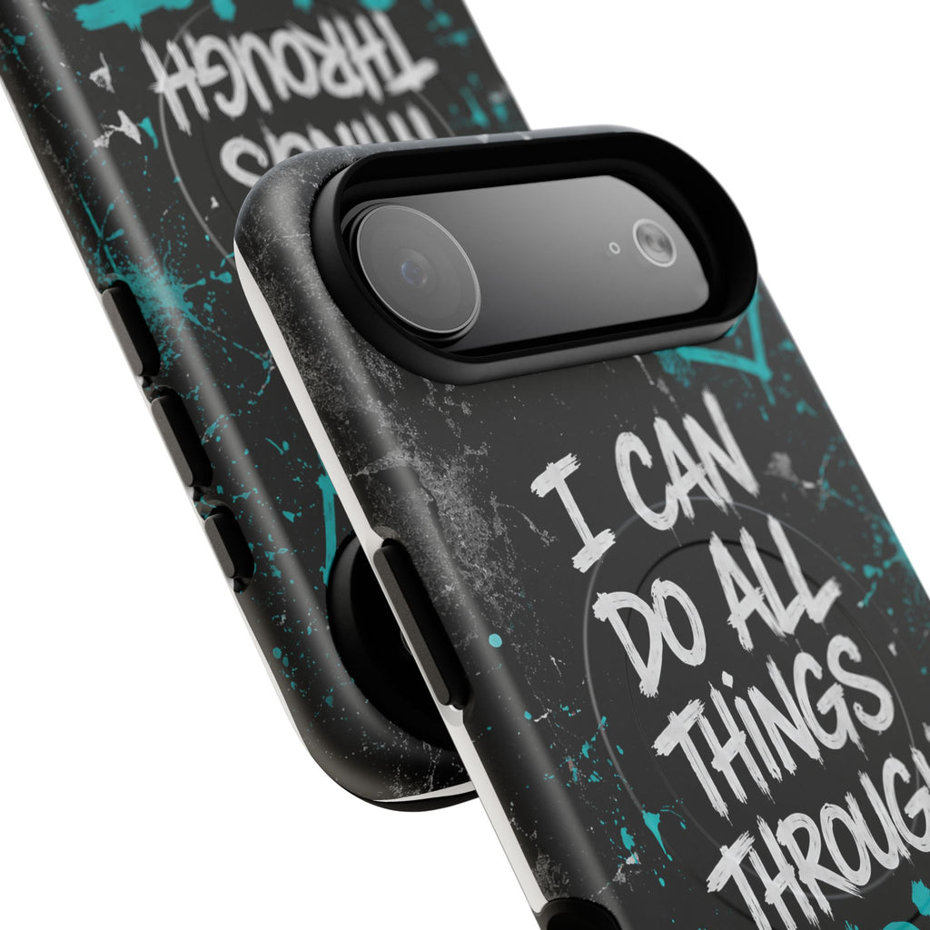 Through Christ Philippians 4:13 Tough Magnetic Phone Case