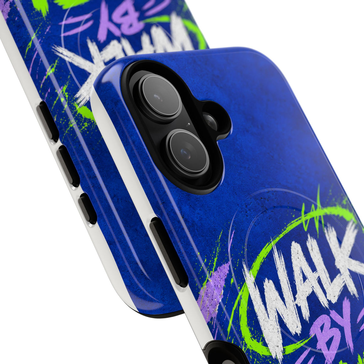 Walk by Faith Not by Screen Time Christian Tough Magnetic Phone Case