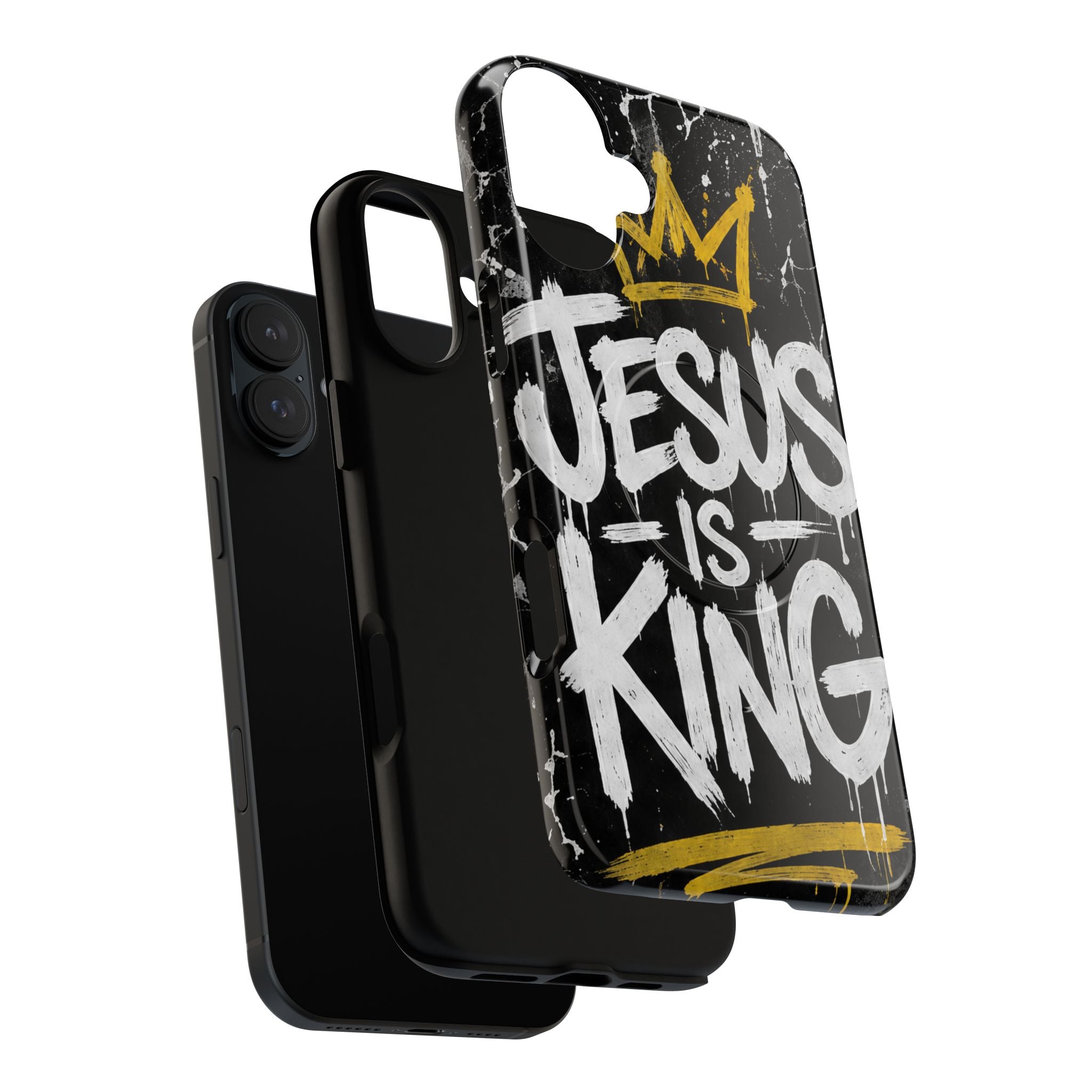 Jesus Is King Christian Graffiti Tough Magnetic Phone Case