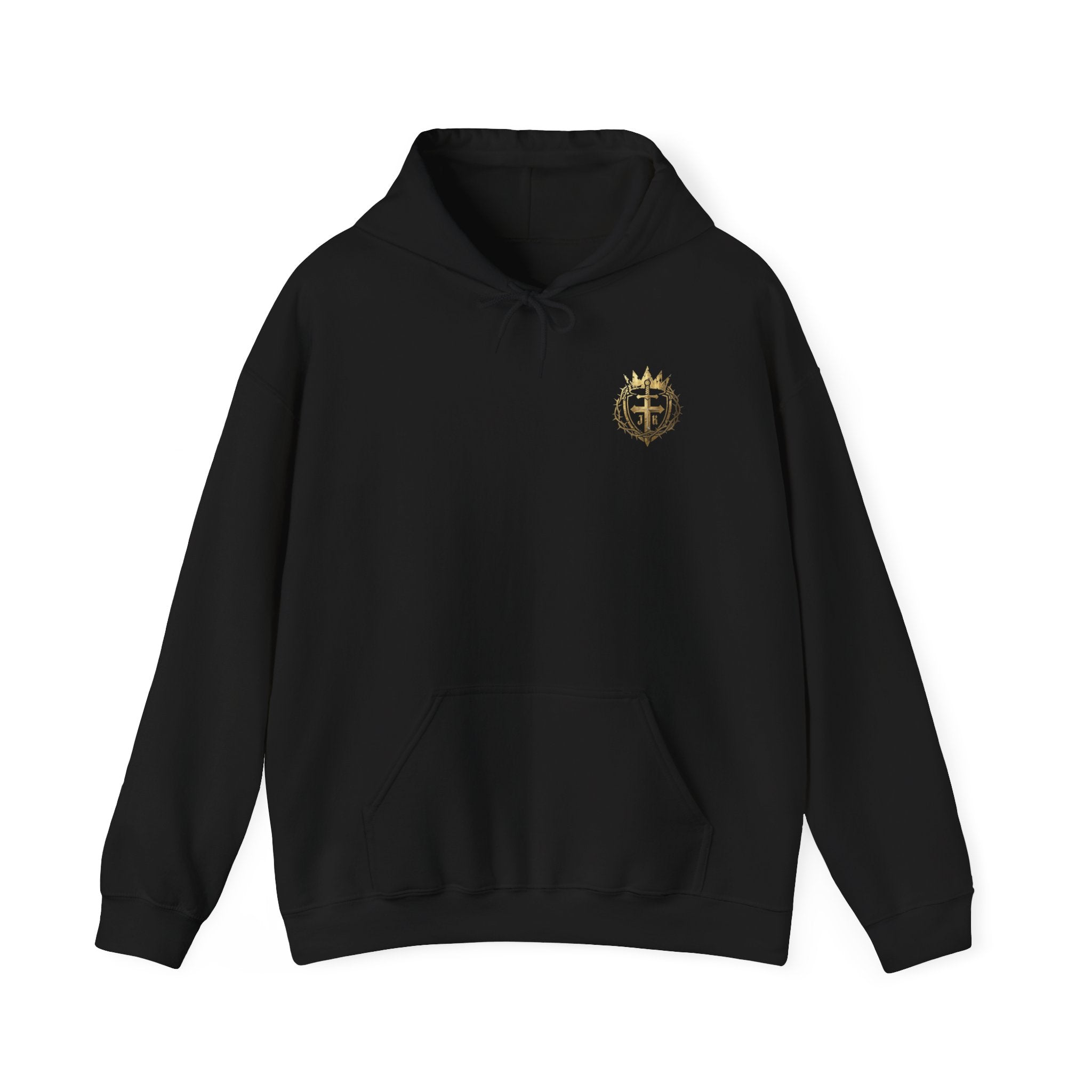 Jesus is King Bold Back Design Faith Based Streetwear Hoodie