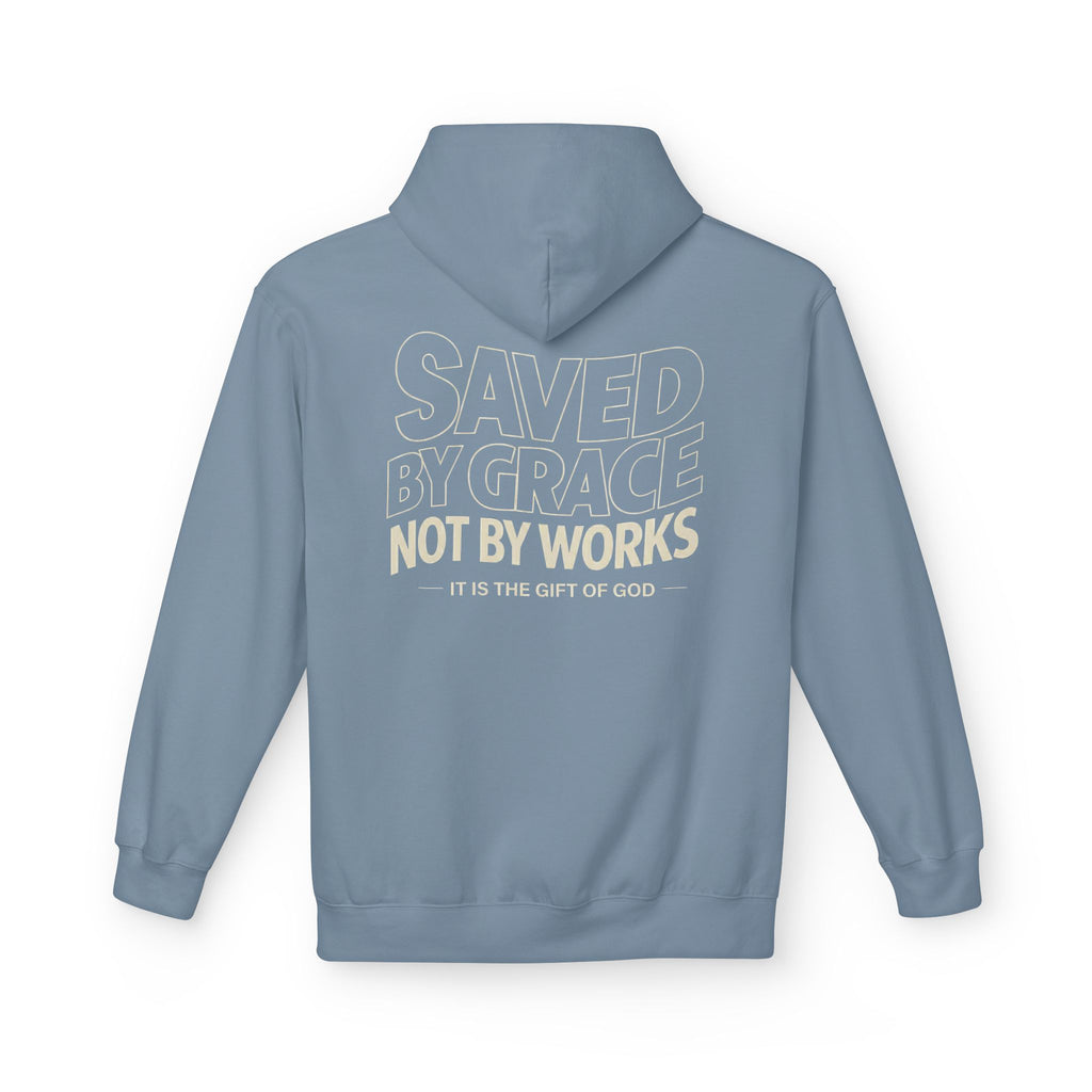 Saved by Grace Hoodie, Eternal Life Christian Pullover, Scripture Sweatshirt
