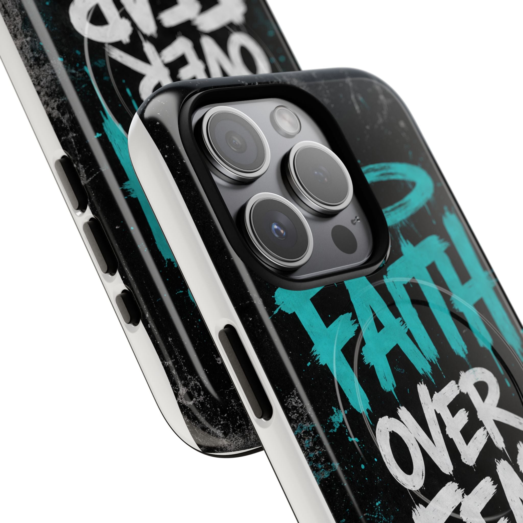 Faith Over Fear Christian Graffiti Tough Magnetic Phone Case