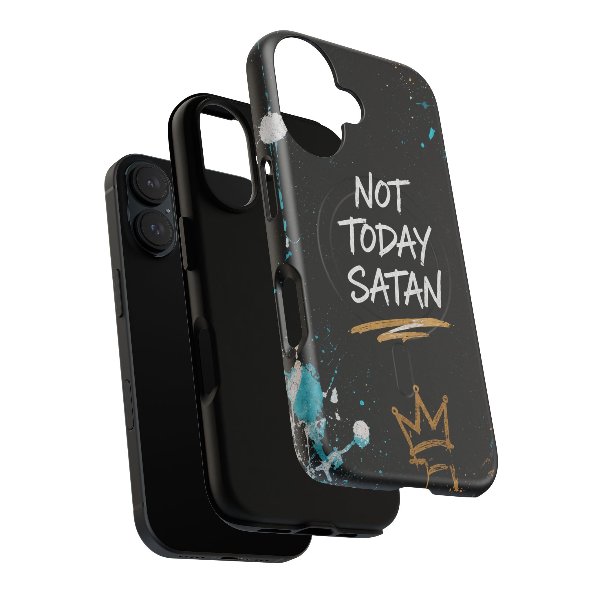 Not Today Satan Christian Tough Magnetic Phone Case