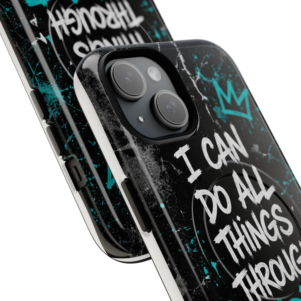 Through Christ Philippians 4:13 Tough Magnetic Phone Case