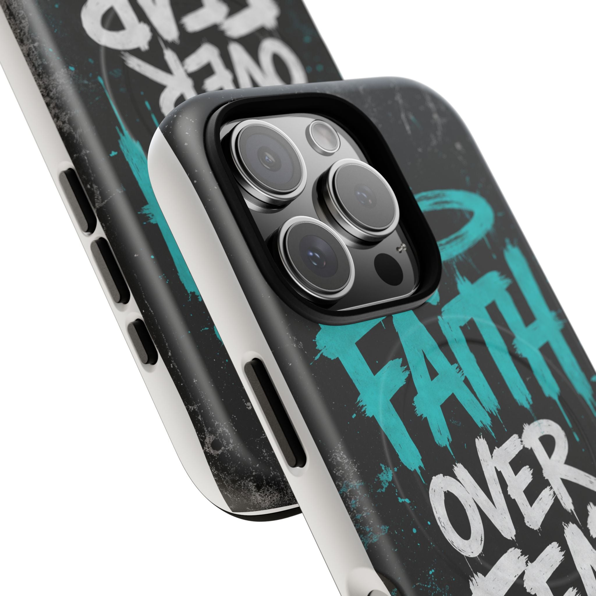 Faith Over Fear Christian Graffiti Tough Magnetic Phone Case