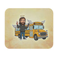 Jesus with Angel School Bus Mouse Pad | Christian Faith Desk Accessory