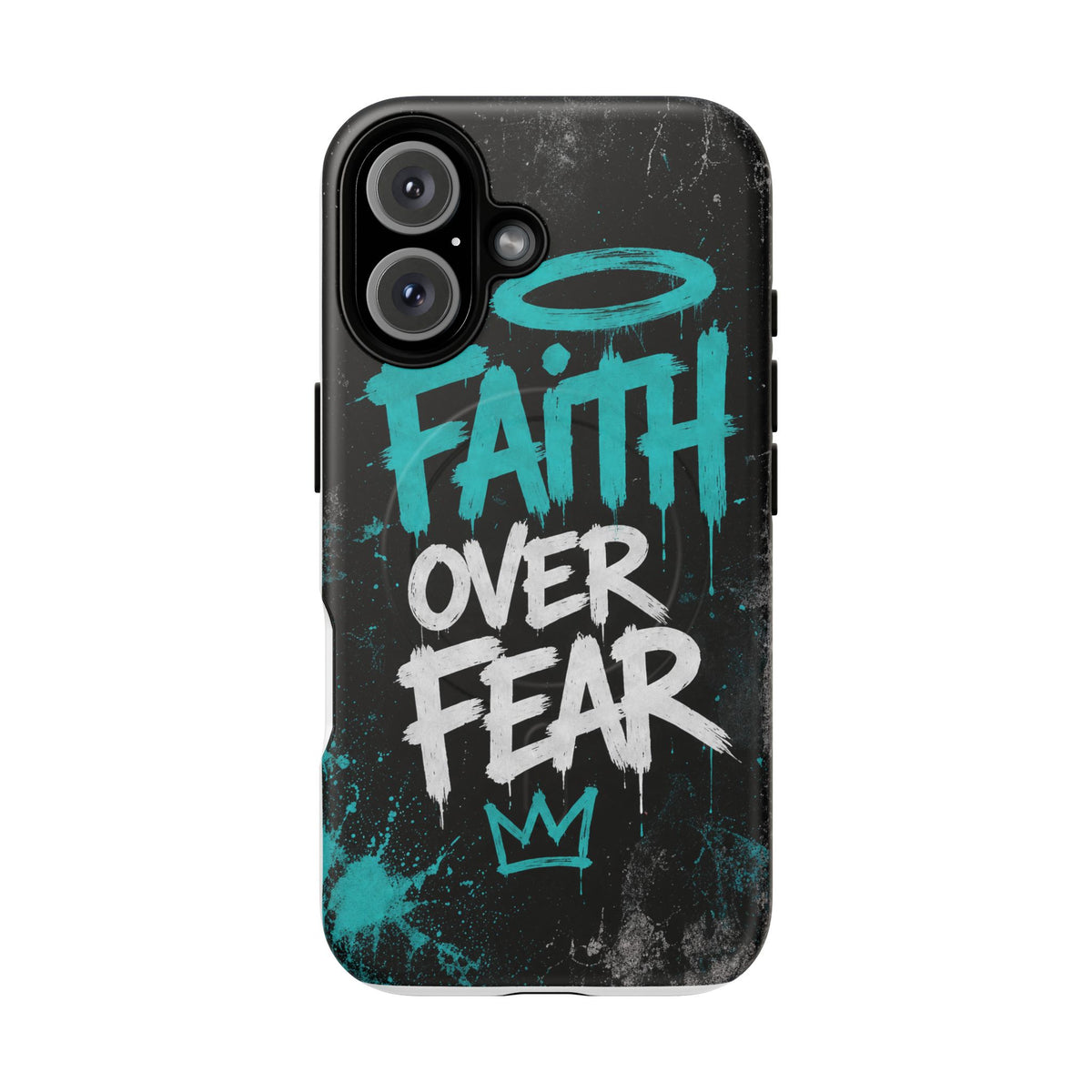 Faith Over Fear Christian Graffiti Phone Case