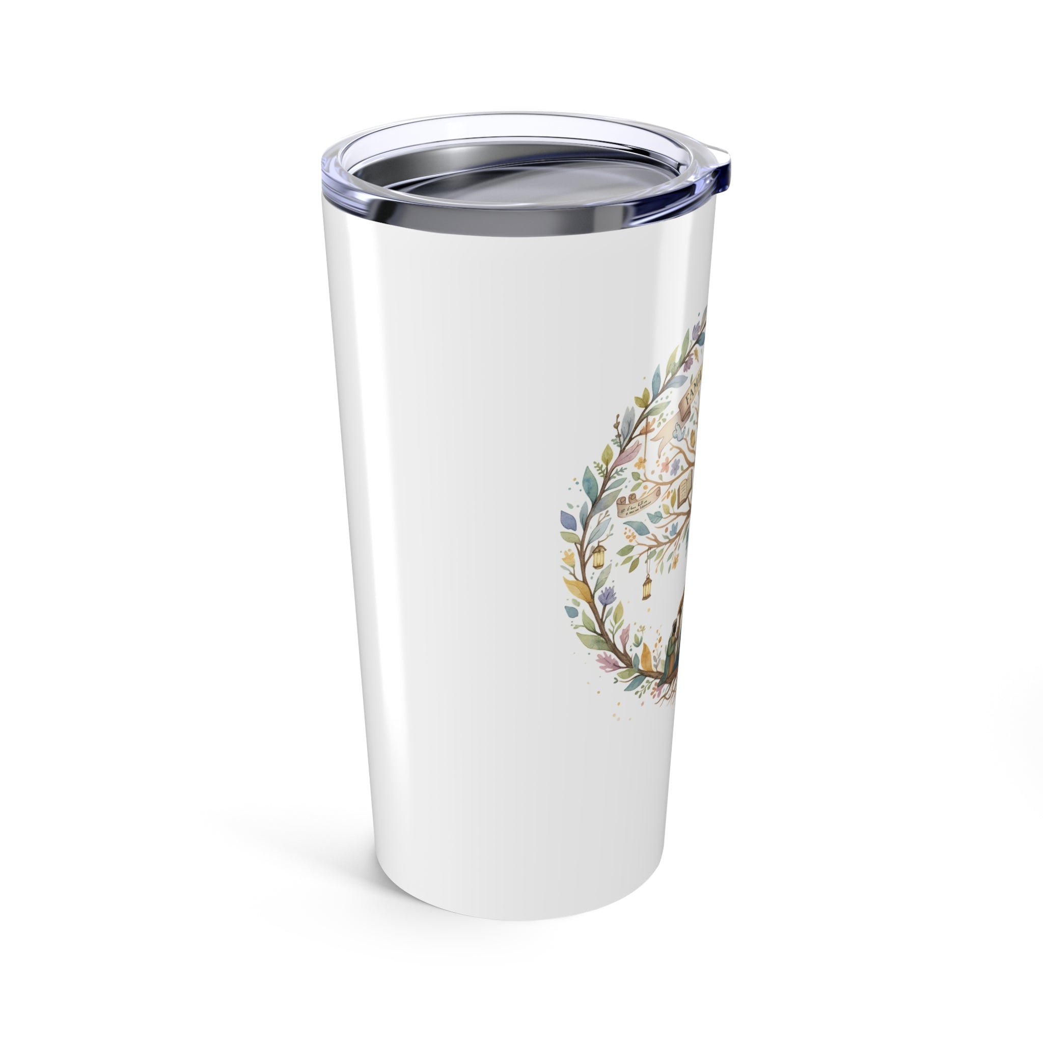 Family Tree of Faith Tumbler, Christian Christmas Gift, Nativity Travel Mug, Inspirational Bible Gift, Faith Drinkware for Women