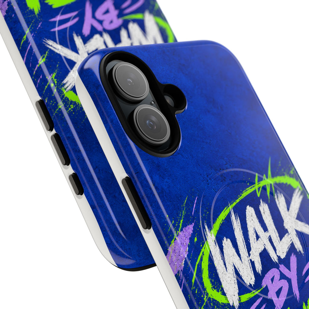 Walk by Faith Not by Screen Time Christian Tough Magnetic Phone Case