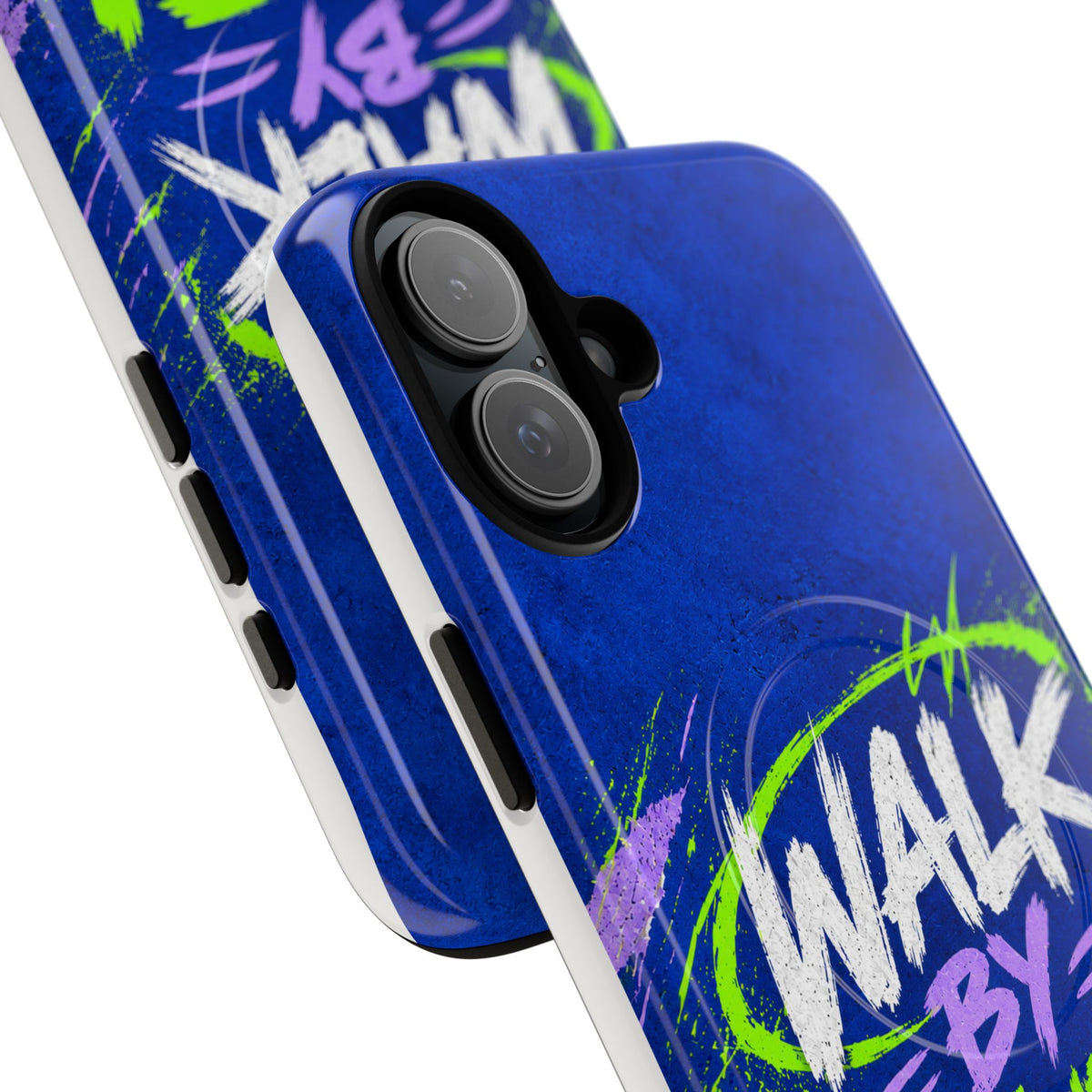 Walk by Faith Not by Screen Time Christian Tough Magnetic Phone Case