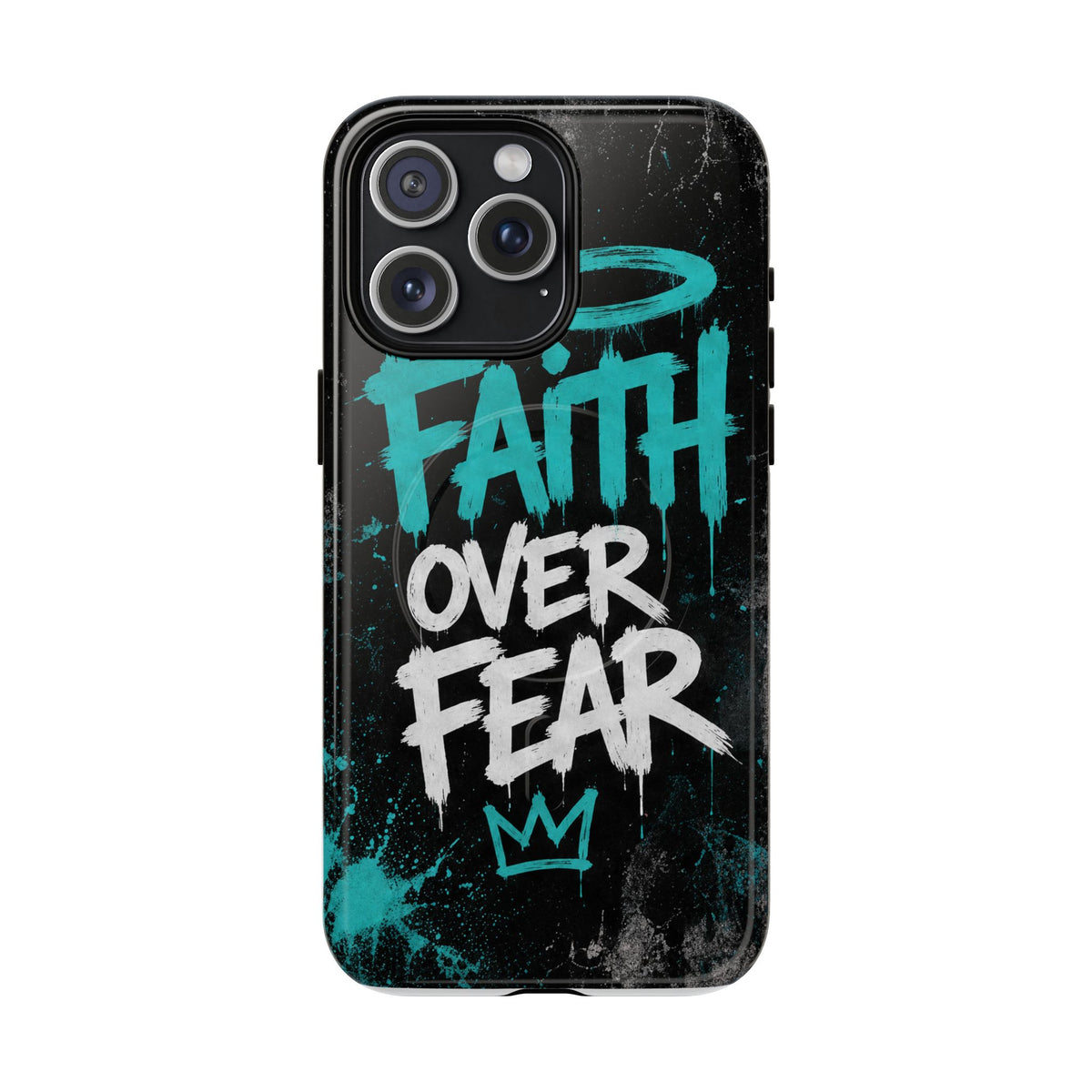 Faith Over Fear Christian Graffiti Phone Case