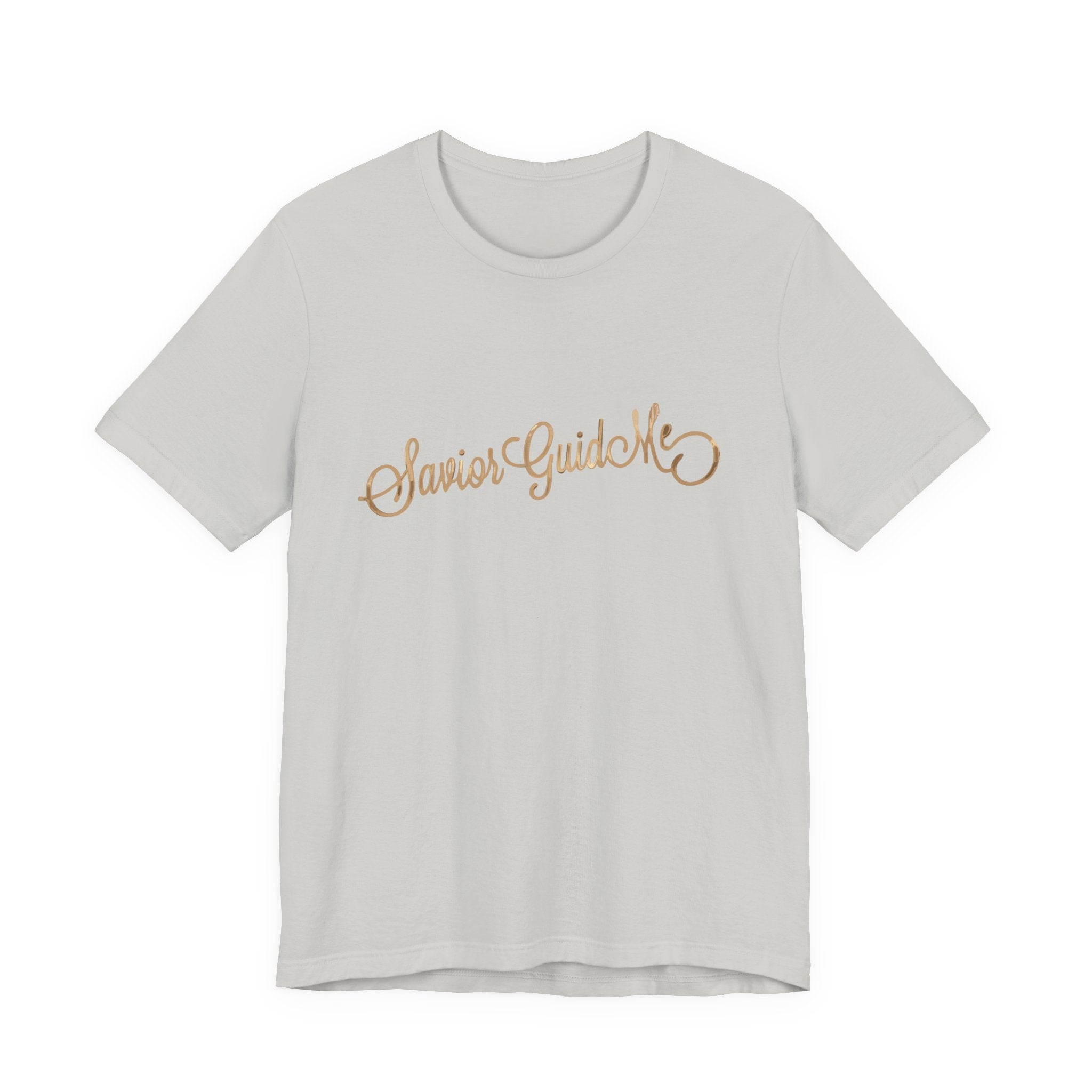 Savior Guide Me Christian Shirt, Gold Script Faith Tee, Christian Streetwear Top, Inspirational Jesus Gift