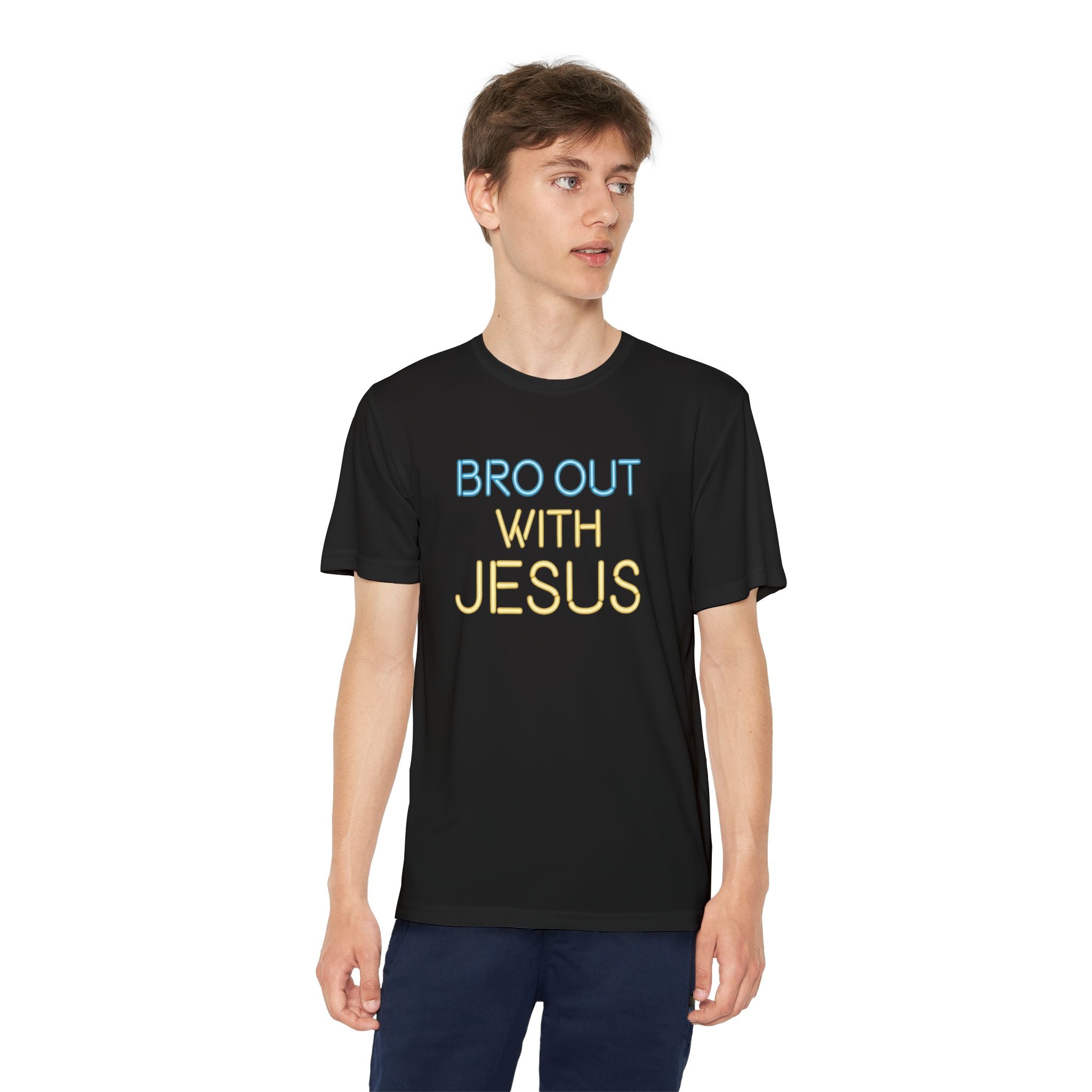 Bro Out With Jesus Youth Shirt, Funny Christian Tee for Boys, Youth Group Camp Shirt, Teen Faith Gift, Church Youth Ministry Top