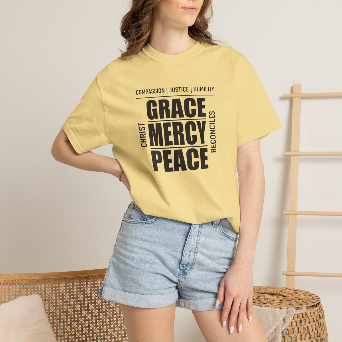 Grace Mercy Peace | Christian Tee
