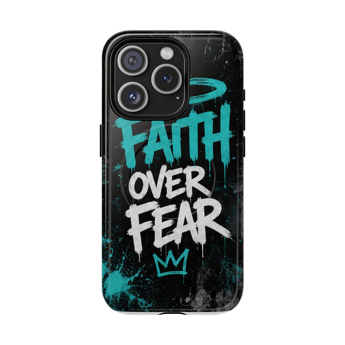 Faith Over Fear Christian Graffiti Phone Case