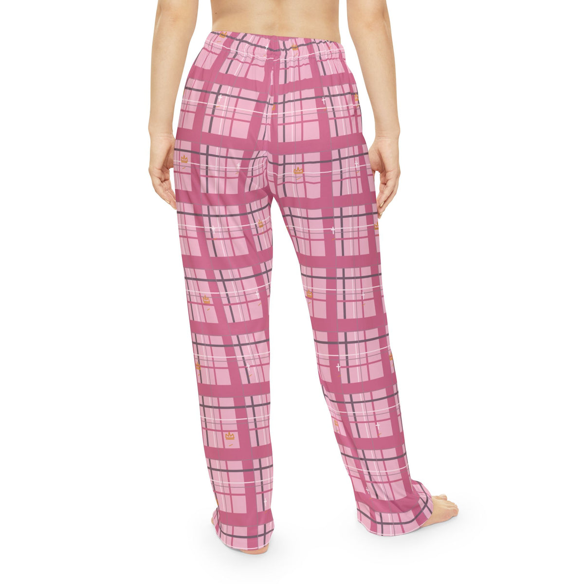 Grace Wins Pink Plaid Christian Pajama Pants