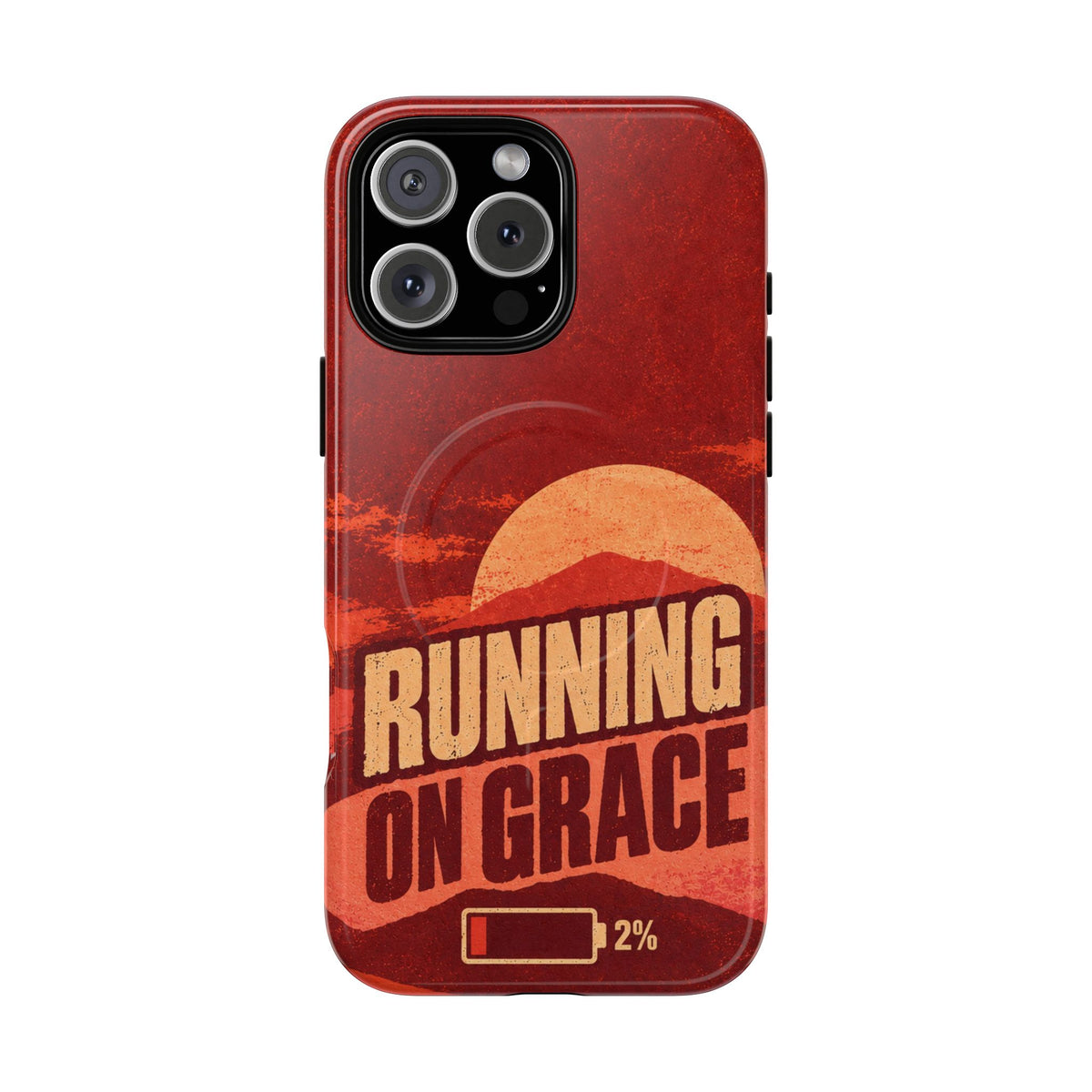 Running on Grace Christian Tough Magnetic Phone Case