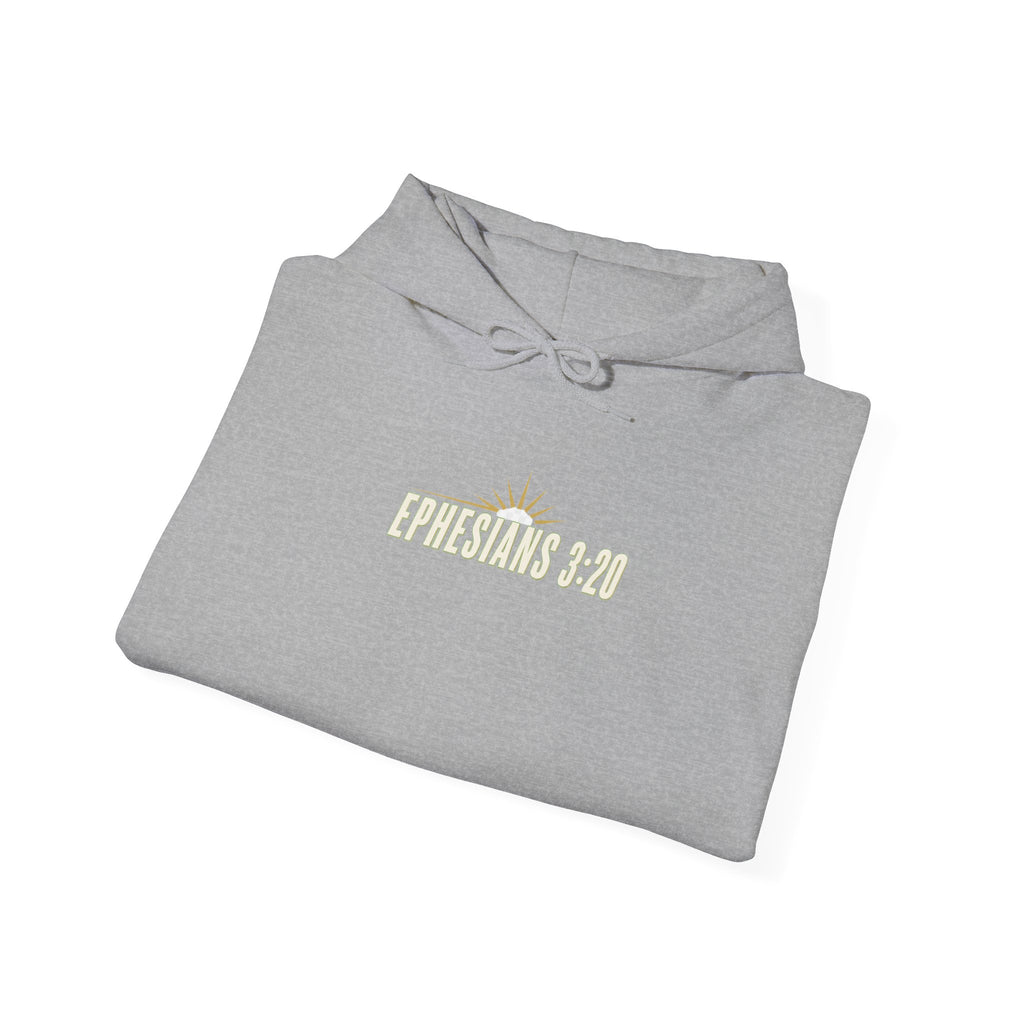 Ephesians 3:20 Hoodie, Christian Hoodie, Faith Based Sweatshirt, God Is Able Hoodie, Christian Streetwear, Bible Verse Hoodie, Unisex