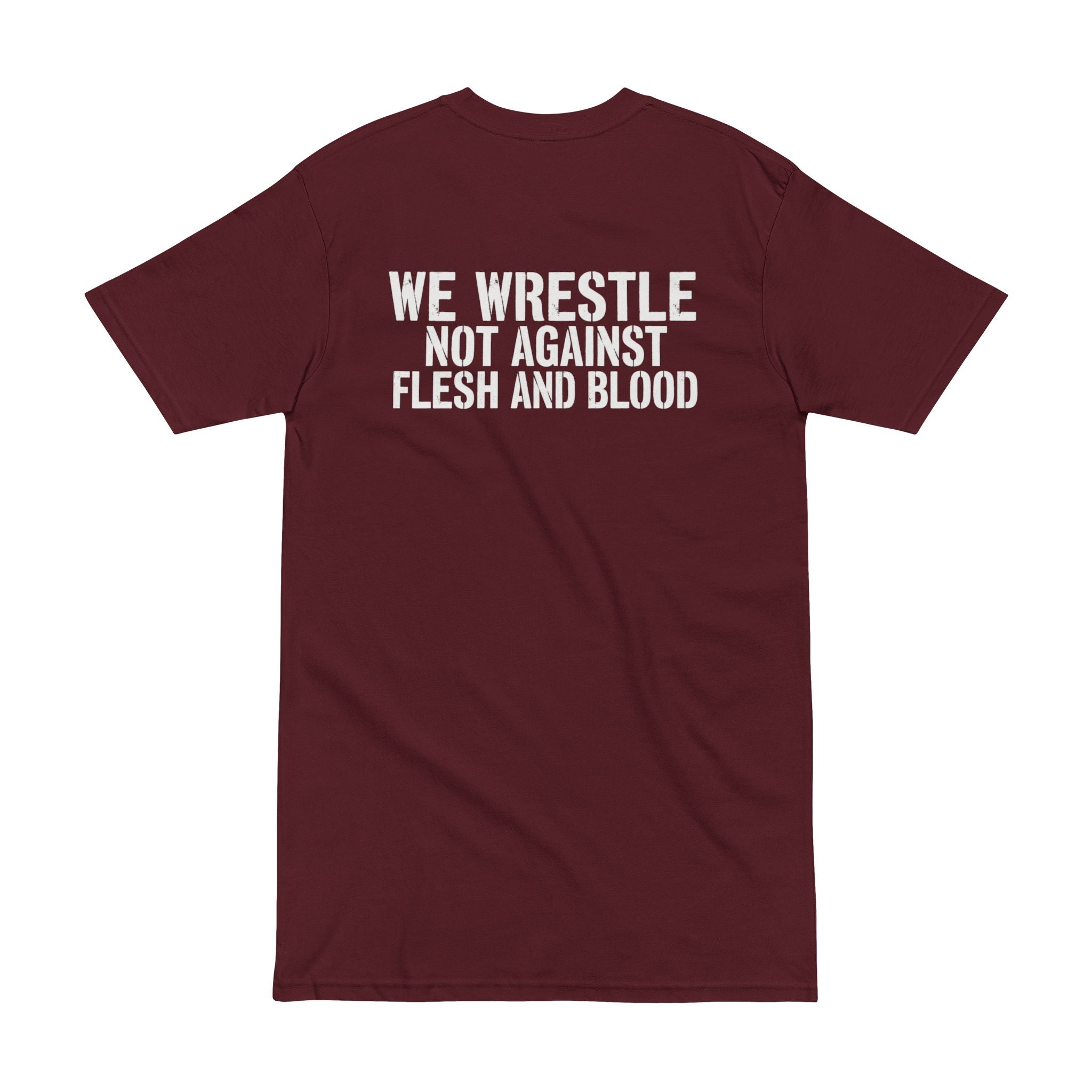 We Wrestle Not Against Flesh and Blood Shirt, Ephesians 6 12 Christian Tee, Spiritual Warfare Faith Shirt, Armor of God Prayer Warrior Gift