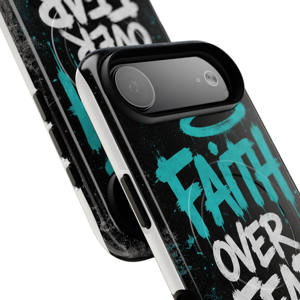 Faith Over Fear Christian Graffiti Tough Magnetic Phone Case