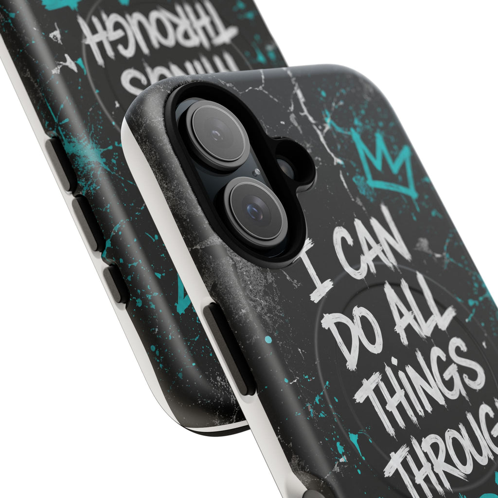 Through Christ Philippians 4:13 Tough Magnetic Phone Case