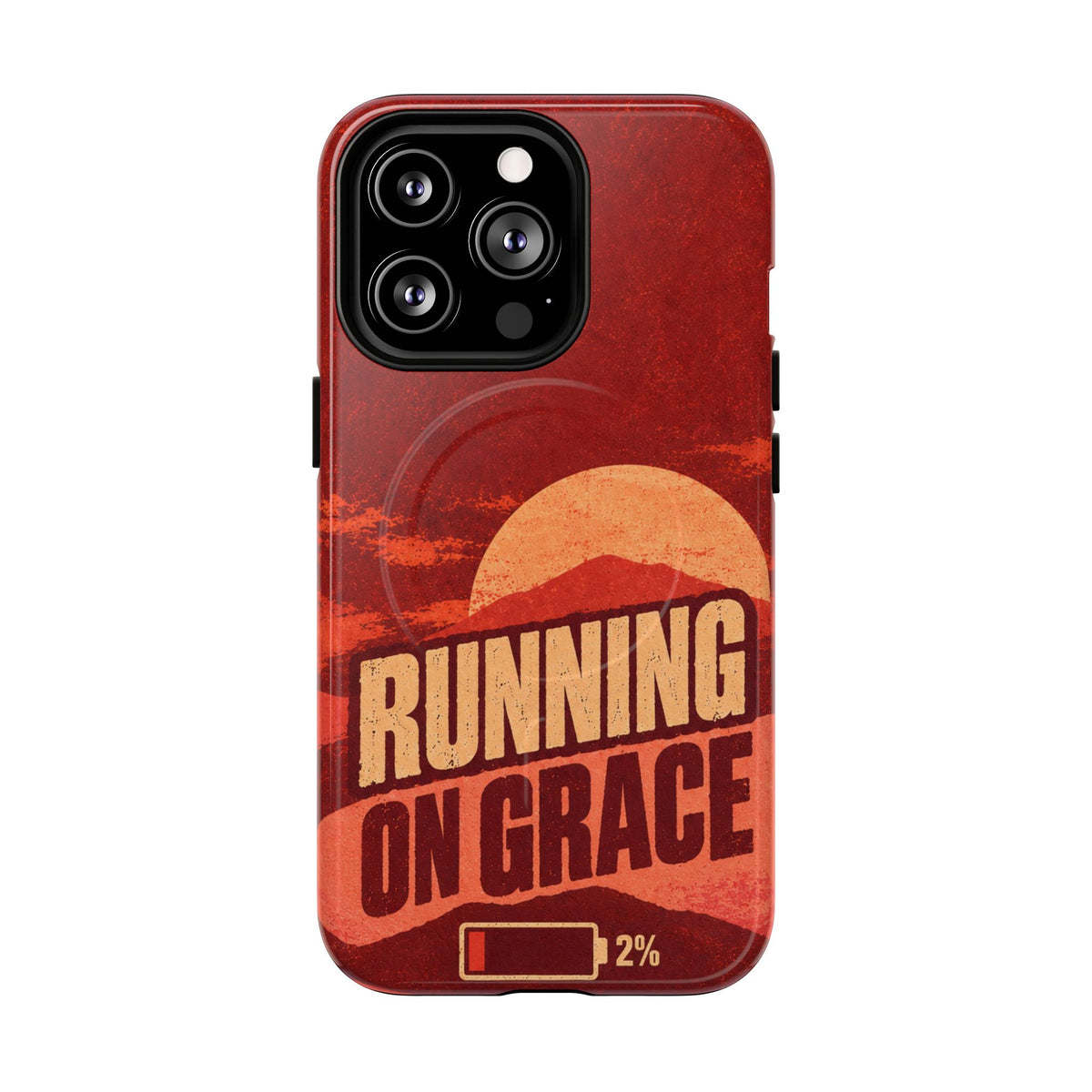 Running on Grace Christian Tough Magnetic Phone Case