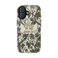 True Vine" Christian Phone Case | John 15 Scripture Art, Earthy Green Botanical Pattern, Nature Faith Gift, Bible Verse Cover