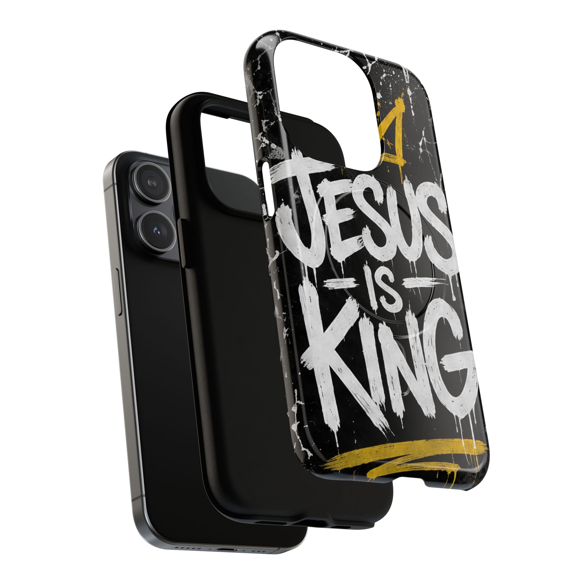 Jesus Is King Christian Graffiti Tough Magnetic Phone Case