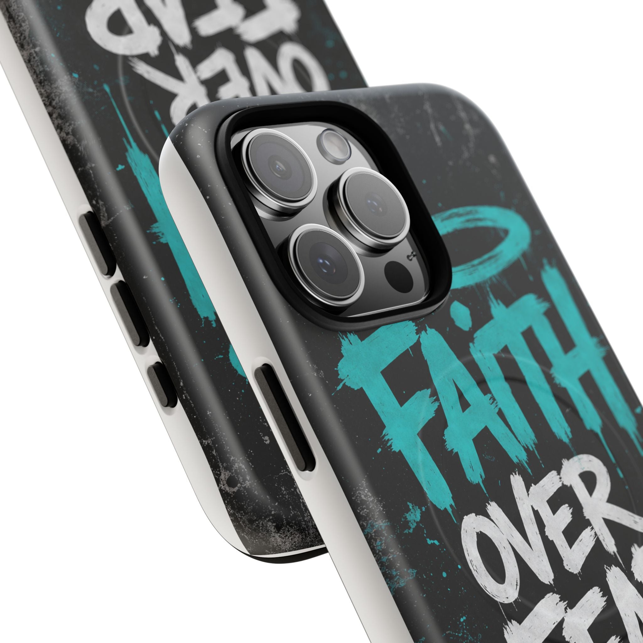 Faith Over Fear Christian Graffiti Tough Magnetic Phone Case