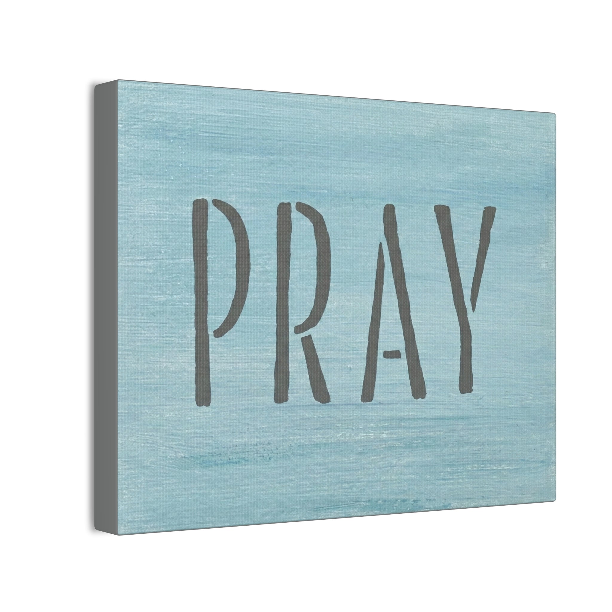 PRAY Christian Canvas Wall Art | Minimalist Faith Quote Print | Modern Neutral Home Decor | Scripture Inspired Wall Art