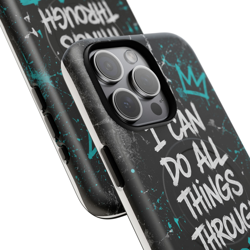 Through Christ Philippians 4:13 Tough Magnetic Phone Case