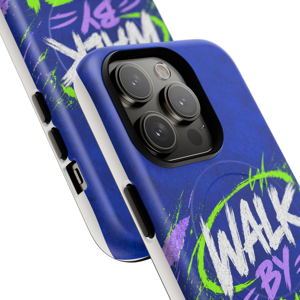 Walk by Faith Not by Screen Time Christian Tough Magnetic Phone Case