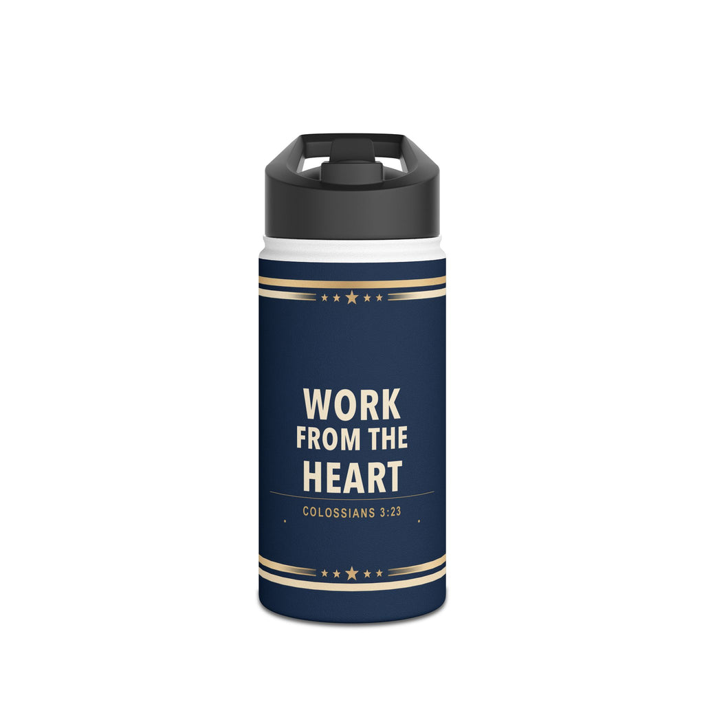 Work from the Heart Stainless Steel Water Bottle