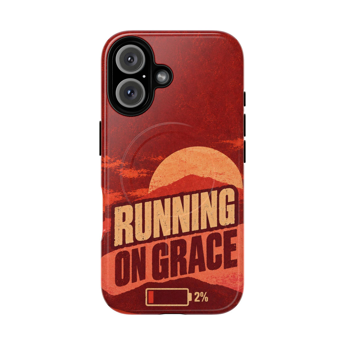 Running on Grace Christian Tough Magnetic Phone Case