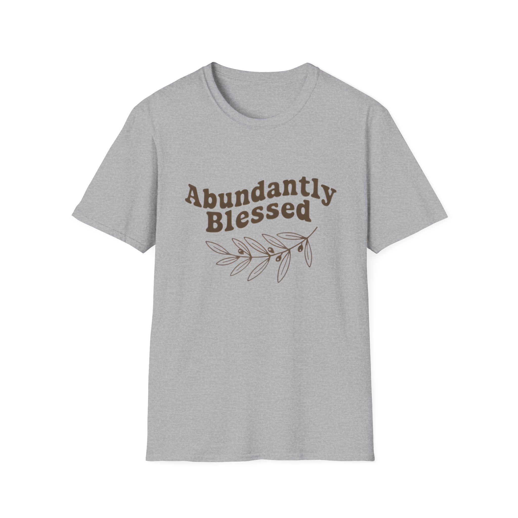 Abundantly Blessed Unisex T-Shirt, Faith-Based Tee, Inspirational Graphic Shirt, Casual Wear, Gift for Christians