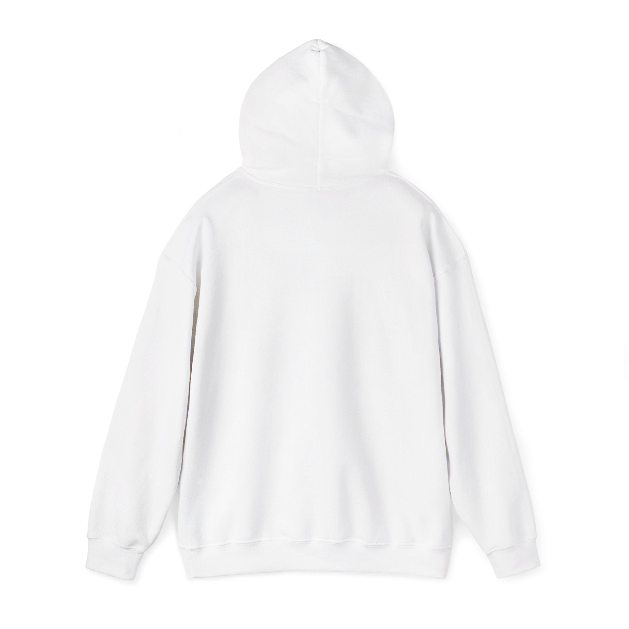 Faith script with heart Hoodie | White vertical faith design