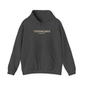 Greek Text Hoodie, Christian Sweatshirt Romans 8:37, Minimalist Bible Verse Pullover, Religious Faith Gift for Men Women