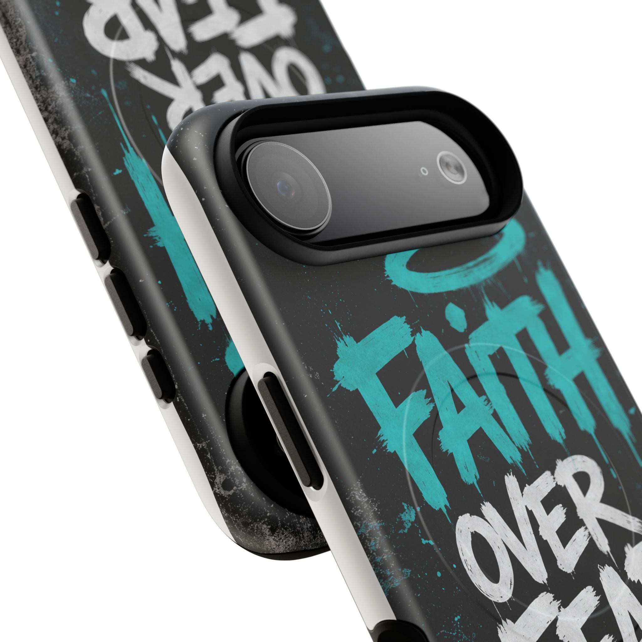 Faith Over Fear Christian Graffiti Tough Magnetic Phone Case