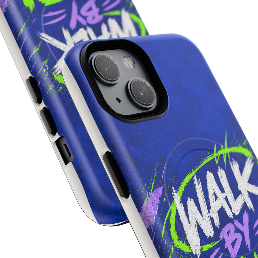 Walk by Faith Not by Screen Time Christian Tough Magnetic Phone Case